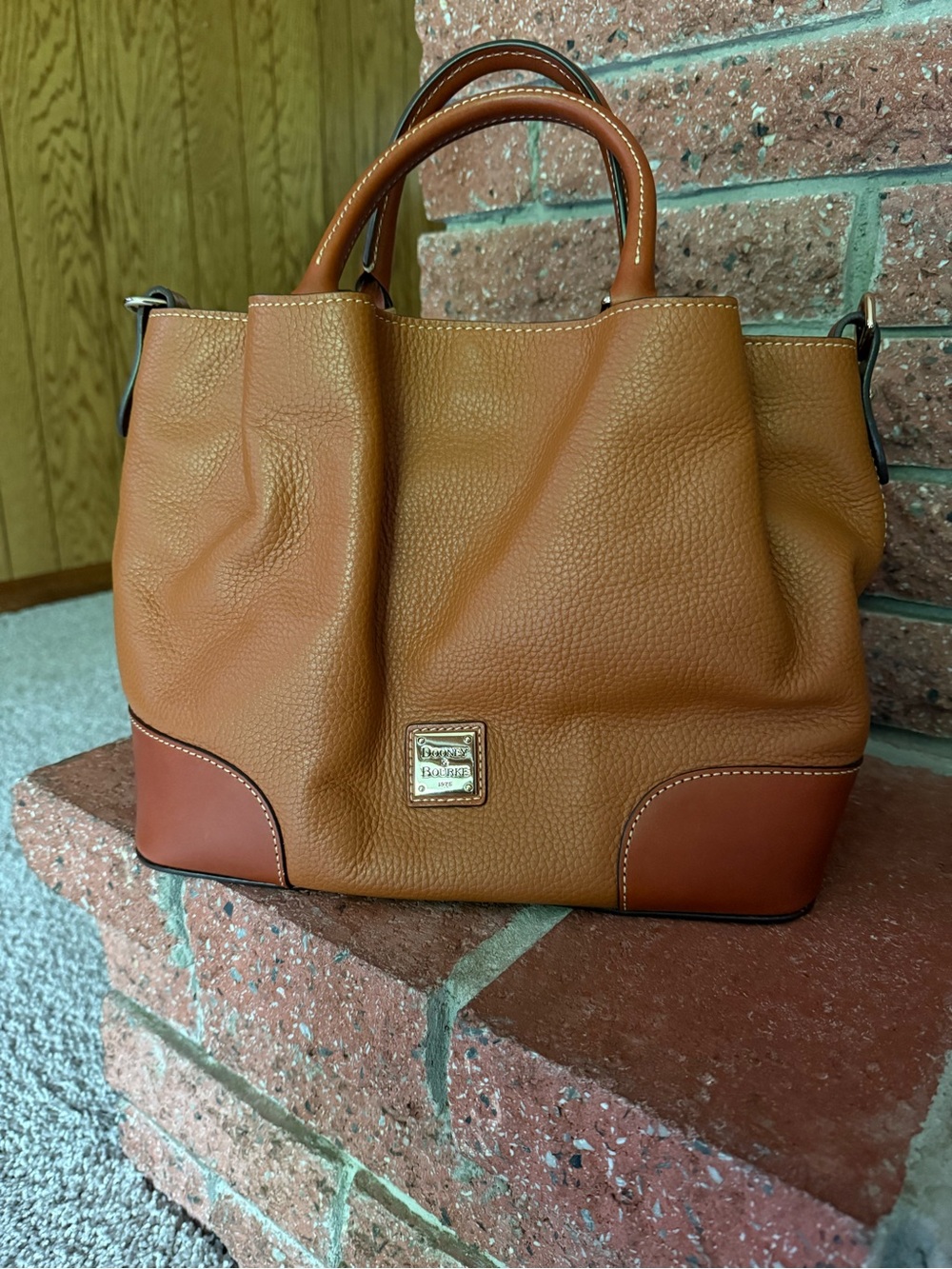 Dooney & Bourke Brenna Pebble Grain Leather Satchel